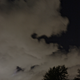 Fast, bright, night clouds.